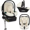 Lionelo Astrid I-Size Babahordozó + bázistalp Set 40-87 cm - Beige Cream