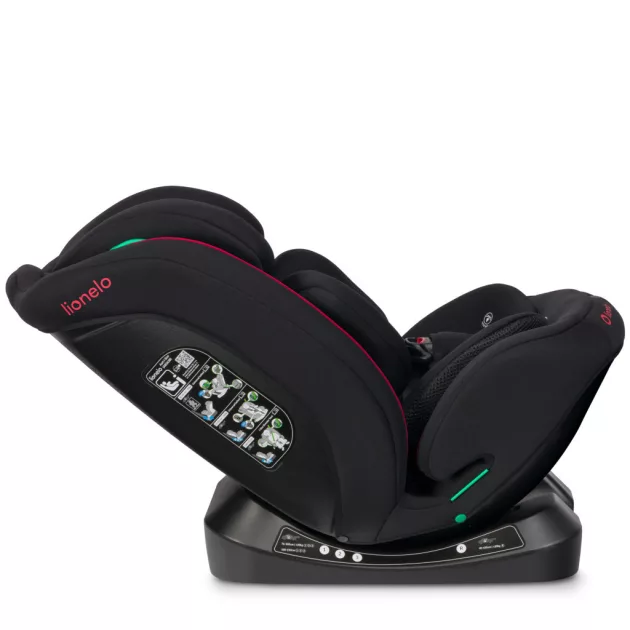 Lionelo Aart I-Size gyermekülés (40-150 cm) - Black Red