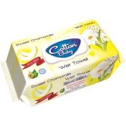   Aquella - Baby nedves törlőkendő, Camomille, kupakos, 100 db