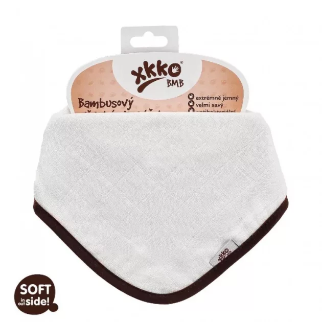 Xkko nyálkendő patentos bambusz - natúr BMBBND004