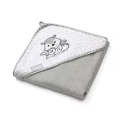   BabyOno Fürdőlepedő kapucnis, bambusz, 100x100 cm, róka, 346/03