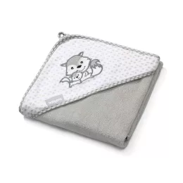   BabyOno Fürdőlepedő kapucnis, bambusz, 100x100 cm, róka, 346/03