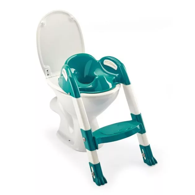 Thermobaby wc szűkítő lépcsős Kiddy Loo - Emeraude zöld