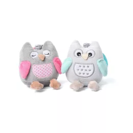   BabyOno Játékfigura, Sofia bagoly, plüss, rezgő, 21 cm, két színben, 442