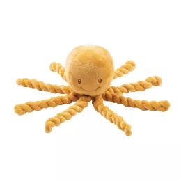 Nattou játék plüss 23cm Lapidou Octopus - okker