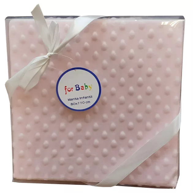 Gamberritos plüss takaró buborékos anyagú 80x110cm - rózsaszín