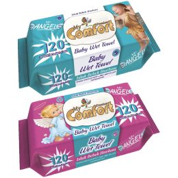My Comfort nedves törlőkendő kupakos 120db - angyalkás
