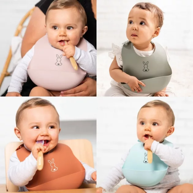 Nattou előke szilikon - tégla