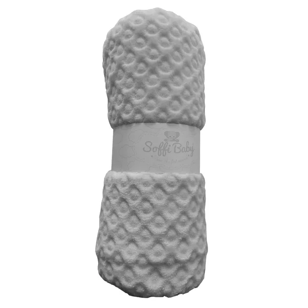 Soffi Baby takaró plüss dupla 75x100cm - szürke