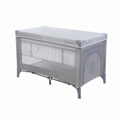 Kikkaboo, szúnyogháló utazóágyra, 60 x 120 cm - fehér