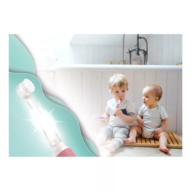 Neno fogkefe elektromos 3 hó-3 év Denti - rózsaszín