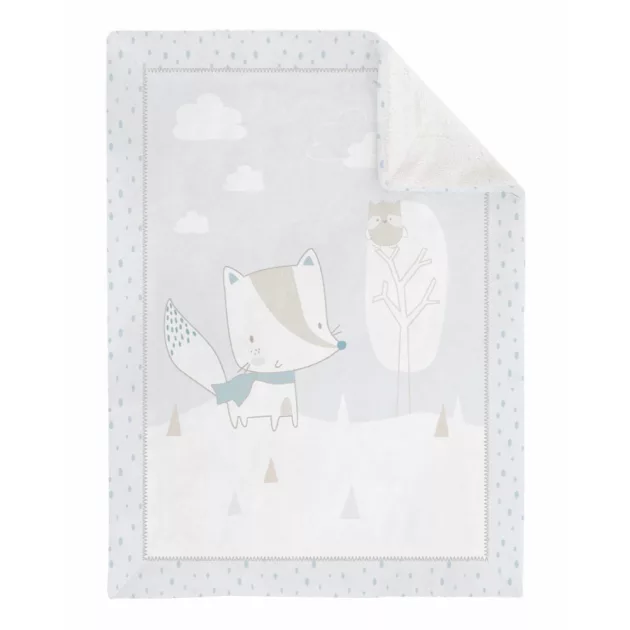 Kikkaboo polar/sherpa takaró kétoldalas 110x140cm - Kisróka