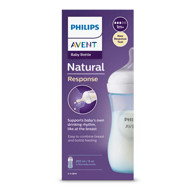 Philips AVENT Cumisüveg Natural Response 260ml - kék