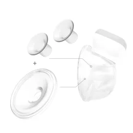   BabyOno Mellszívó alkatrész, tölcsér /2db/ és szilikon betét /1db/, Shelly, 1000 KIT II.
