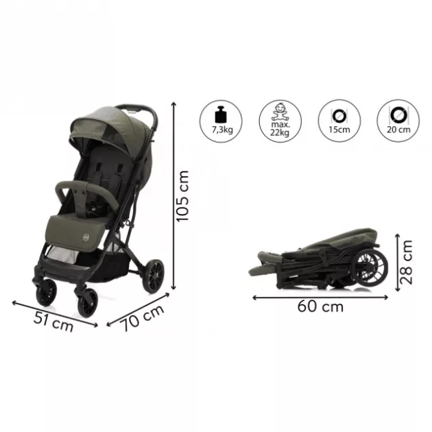 Fill Styler Elite sportbabakocsi - olíva