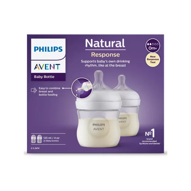 Philips AVENT Cumisüveg Natural Response 125ml 2db-os
