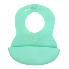 BabyOno Előke, műanyag, puha, állítható, zöld, 835/03
