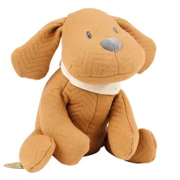 Nattou játék jacquard 30cm Charlie, a kutya - karamell