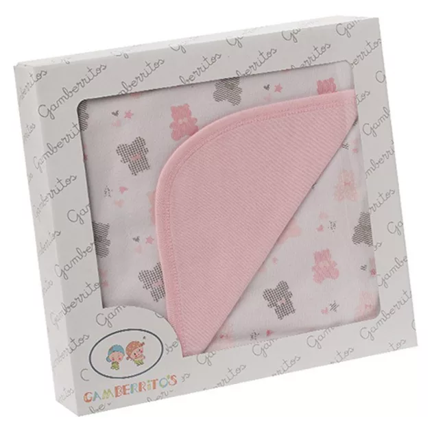 Gamberritos pamut takaró 80x80cm maci printed - rózsaszín