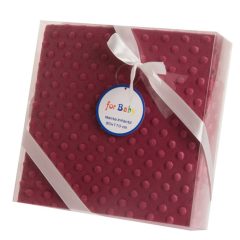   Gamberritos plüss takaró buborékos anyagú 80x110cm - gránát