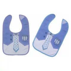 Gamberritos előke pamut 2db - kék 