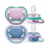 Philips AVENT Játszócumi Ultra Air neutral 6-18hó lányos 2db - kék