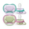 Philips AVENT Játszócumi Ultra Air neutral 0-6hó lányos 2db - lila
