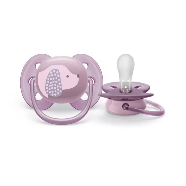 Philips AVENT Játszócumi Ultrasoft Premium 6-18hó 1db - lila