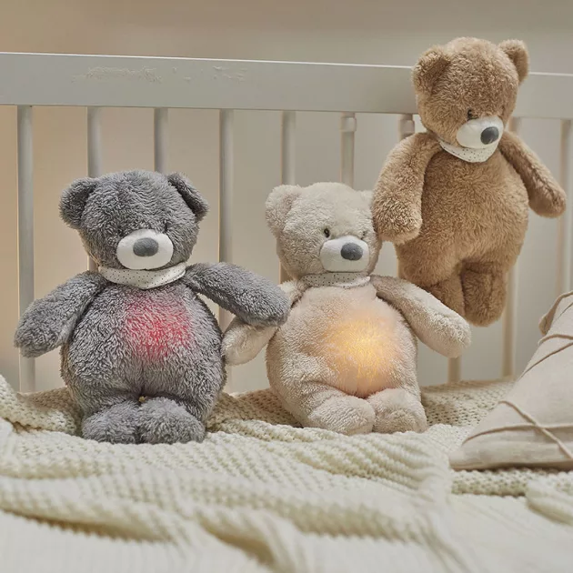 Nattou éjjeli fény zenélő Sleepy maci - bézs