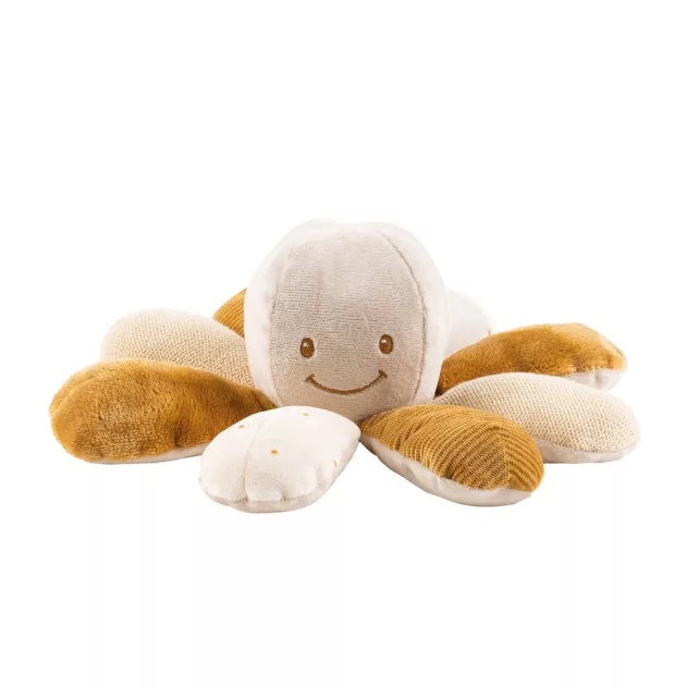 Nattou foglalkoztató játék plüss Lapidou Octopus - karamell