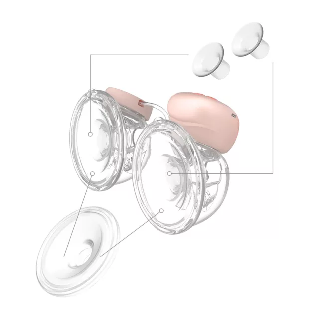 BabyOno mellszívó alkatrész tölcsér /2db/ és szilikon betét /1db/ Twinny 1002 KIT II.