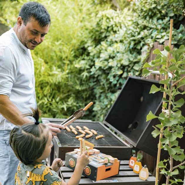 Zopa fa játék BBQ grill szett