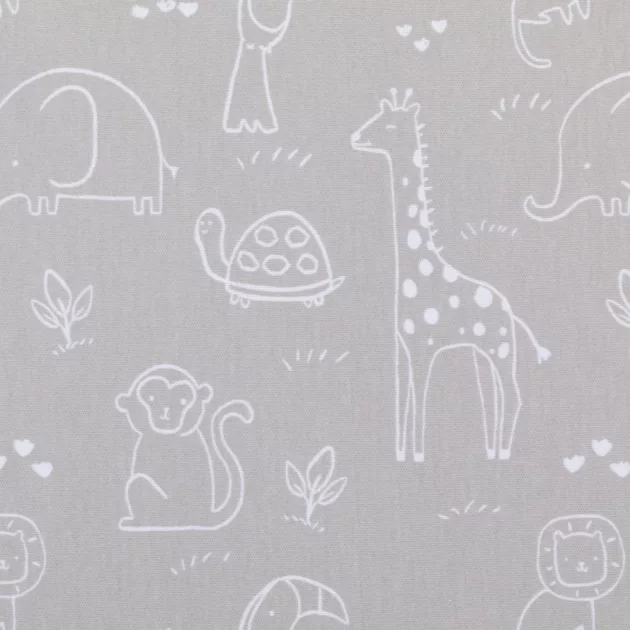 Fillikid betét hatszögletű utazójárókába 124cm átmérőjű - szürke Safari 1121-77