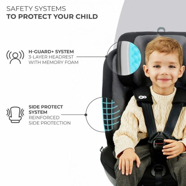 Kinderkraft gyerekülés Xpedition 2 i-Size 360 fok Isofix 40-150cm szürke