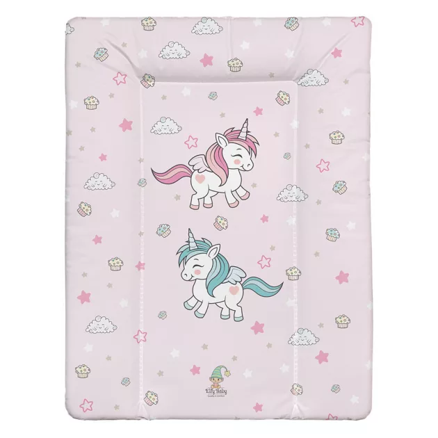 Color pelenkázólap puha kicsi 70x50cm - Unikornis rózsa