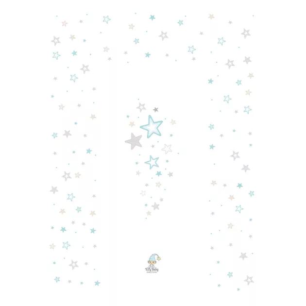 Color pelenkázólap sík 70x50cm - Kék csillag