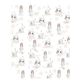 Color pelenkázólap sík 70x50cm - Nyuszik tapéta