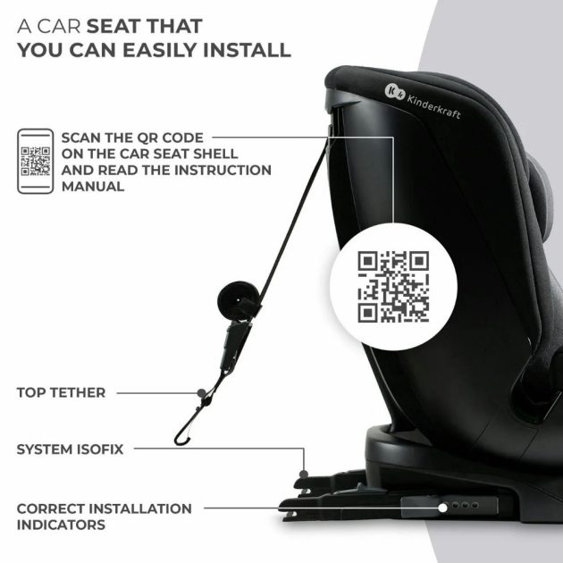 Kinderkraft gyerekülés Xpedition 2 i-Size 360 fok Isofix 40-150cm fekete