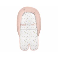   Kikkaboo memóriahabos fejszűkítő autósülésbe, pink szívek