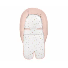   Kikkaboo memóriahabos fejszűkítő autósülésbe, pink szívek