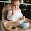 BabyOno tálka szilikon tapadó aljú - kék 1481/01