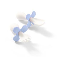   BabyOno Evőeszközkészlet dobozzal, ergonomikus, pasztell kék, 969/05