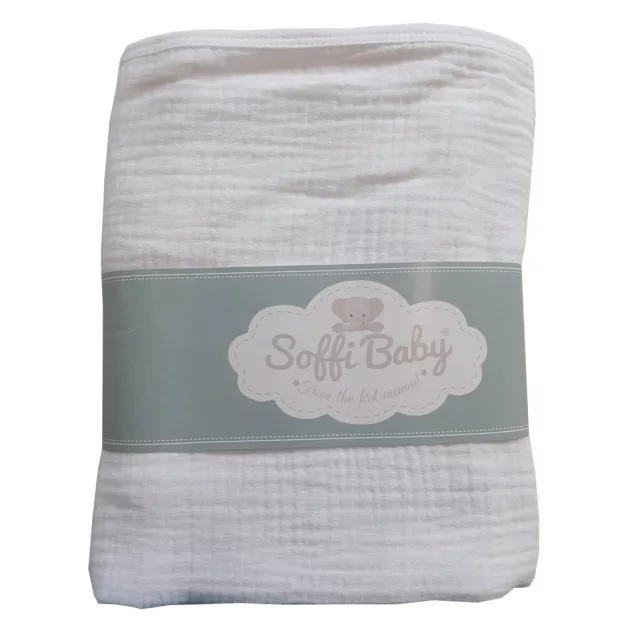 Soffi Baby takaró muszlin dupla 70x90cm - fehér