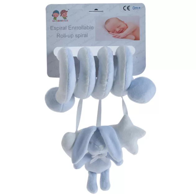 Gamberritos játékspirál plüssnyuszi - kék 10775