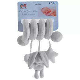 Gamberritos játékspirál plüssnyuszi - szürke 10775