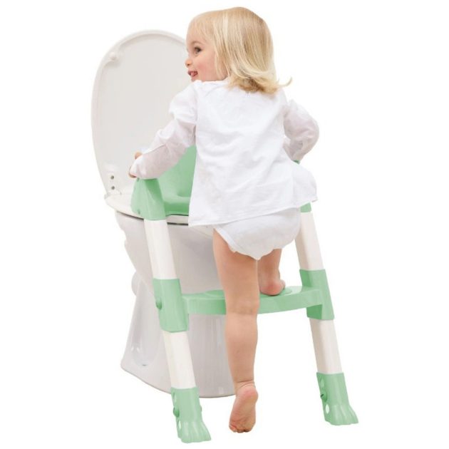 Thermobaby wc szűkítő lépcsős Kiddy Loo Celadon zöld