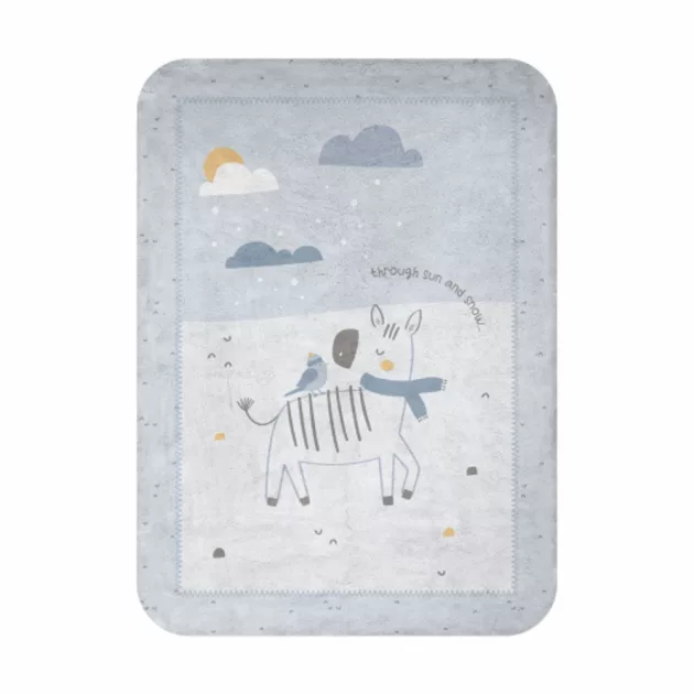 Kikkaboo polártakaró 110x140cm - zebra