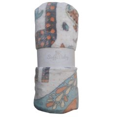 Soffi Baby takaró plüss dupla 75x100cm - fehér állatos