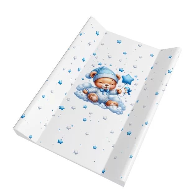 Color pelenkázólap puha 2 oldalú 70x50cm - Maci fiú kék