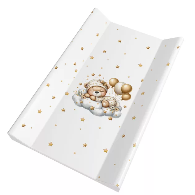 Color pelenkázólap merev 2 oldalú 80x50cm - Maci uni bézs